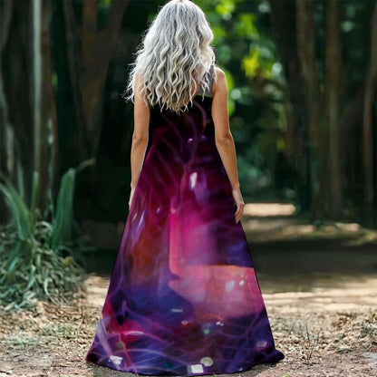 “Glass Dome” Women’s Sleeveless Maxi Dress
