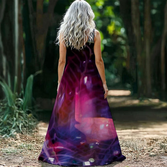 “Glass Dome” Women’s Sleeveless Maxi Dress