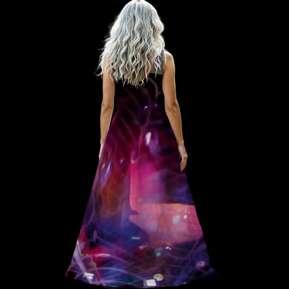“Glass Dome” Women’s Sleeveless Maxi Dress