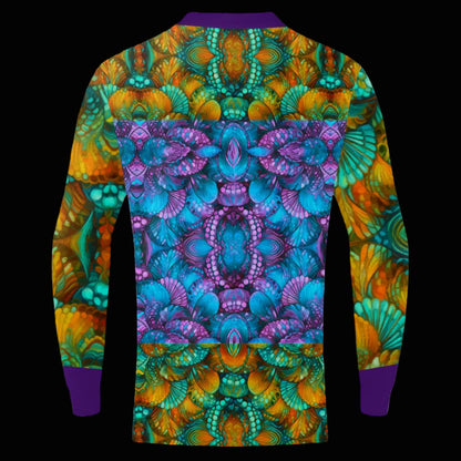 “Jewel Cascade” Men’s Quarter Zip Pullover Sweatshirt