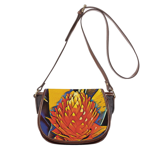 “Bromeliad” Tambourin Bag With Single Strap