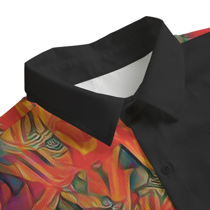 “Inferno”  Unisex Shirt With Folding Sleeve