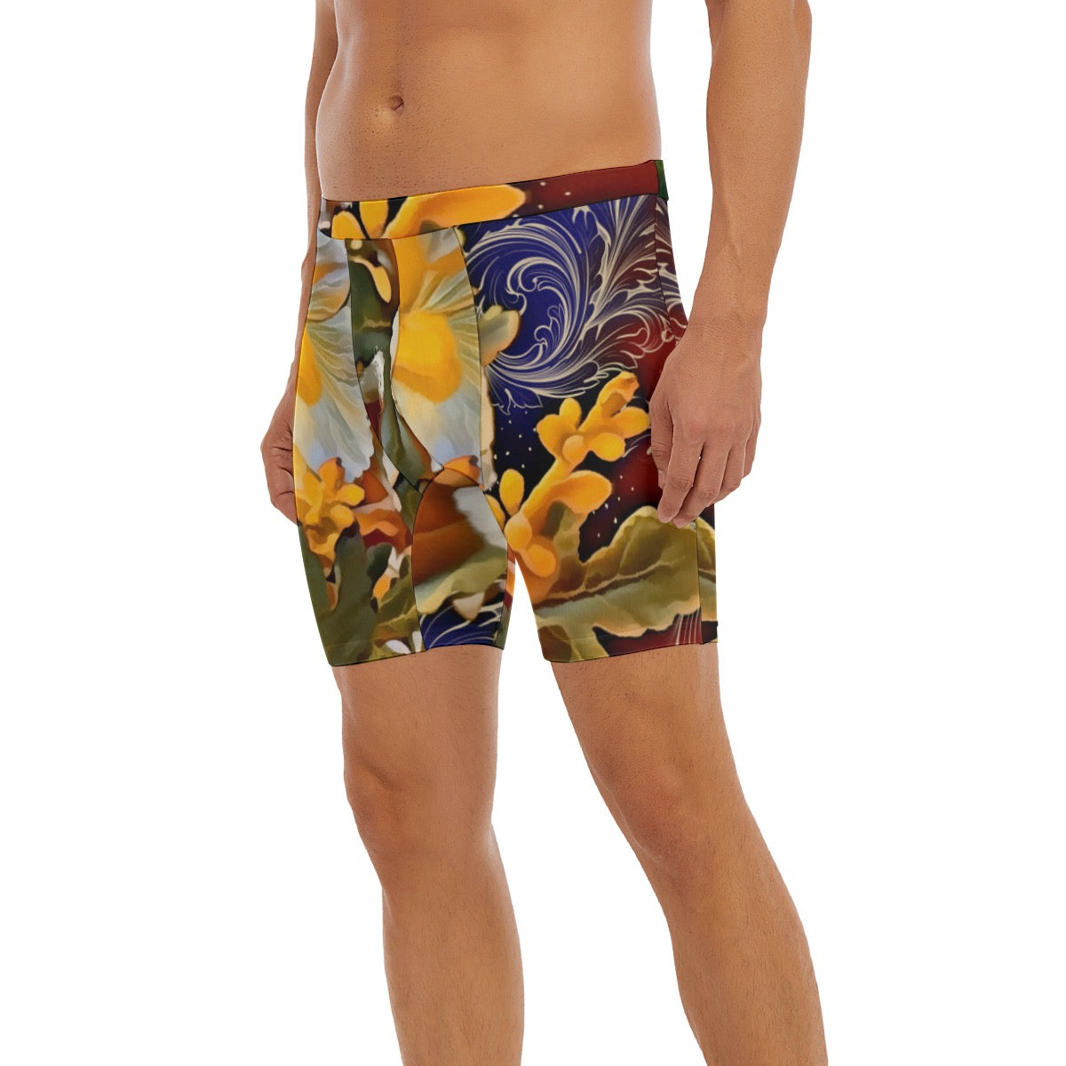 “Solara” Men's Long Boxer Briefs