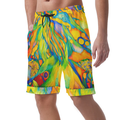 “Iridescent” Men's Casual Short Pants