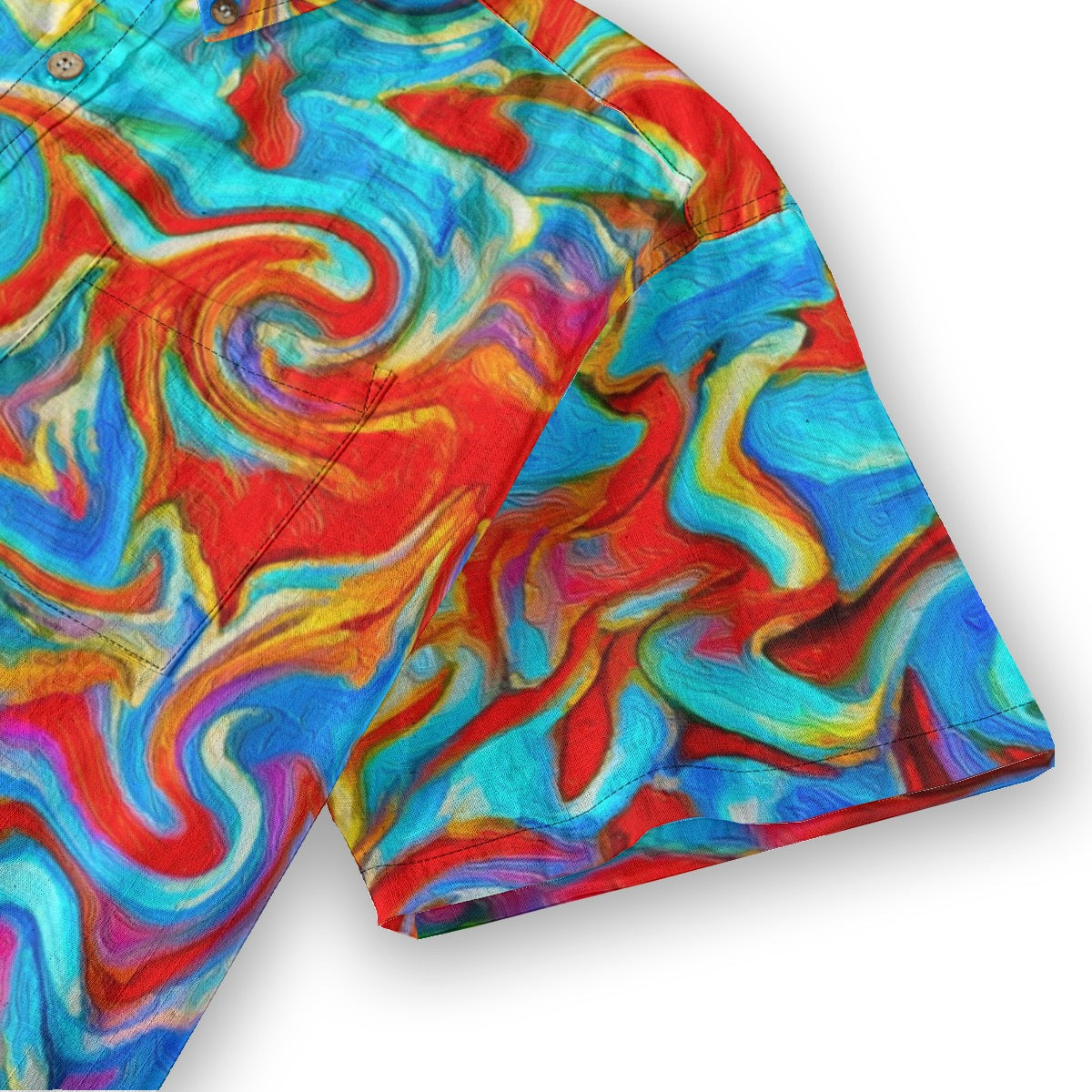 “Aurora Flare” Men's Breathable Cotton Shirt|125GSM