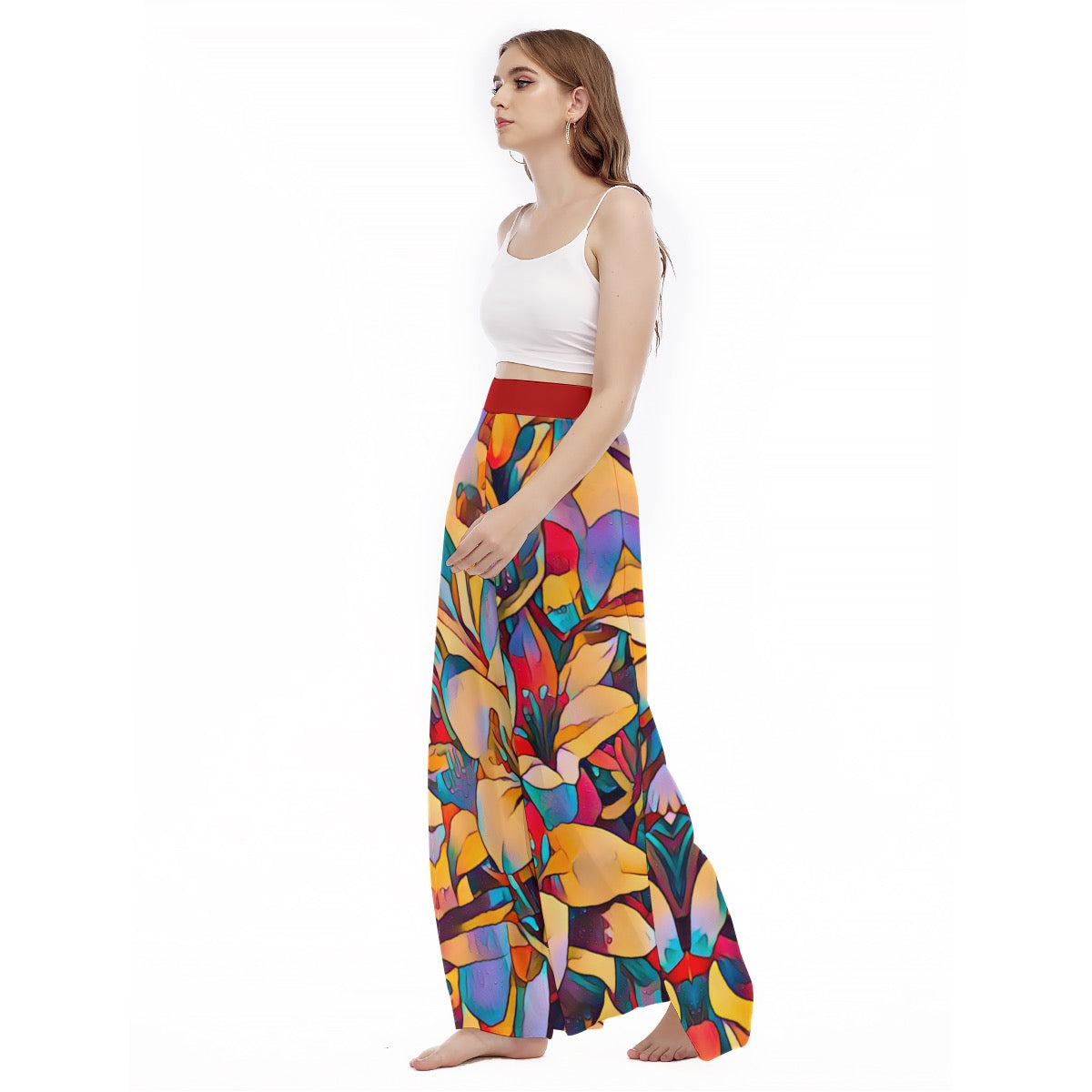 “Sensori” Women's High Waist Wide Leg Trousers