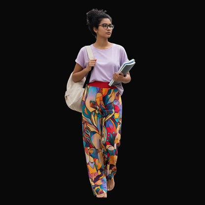 “Sensori” Women's High Waist Wide Leg Trousers