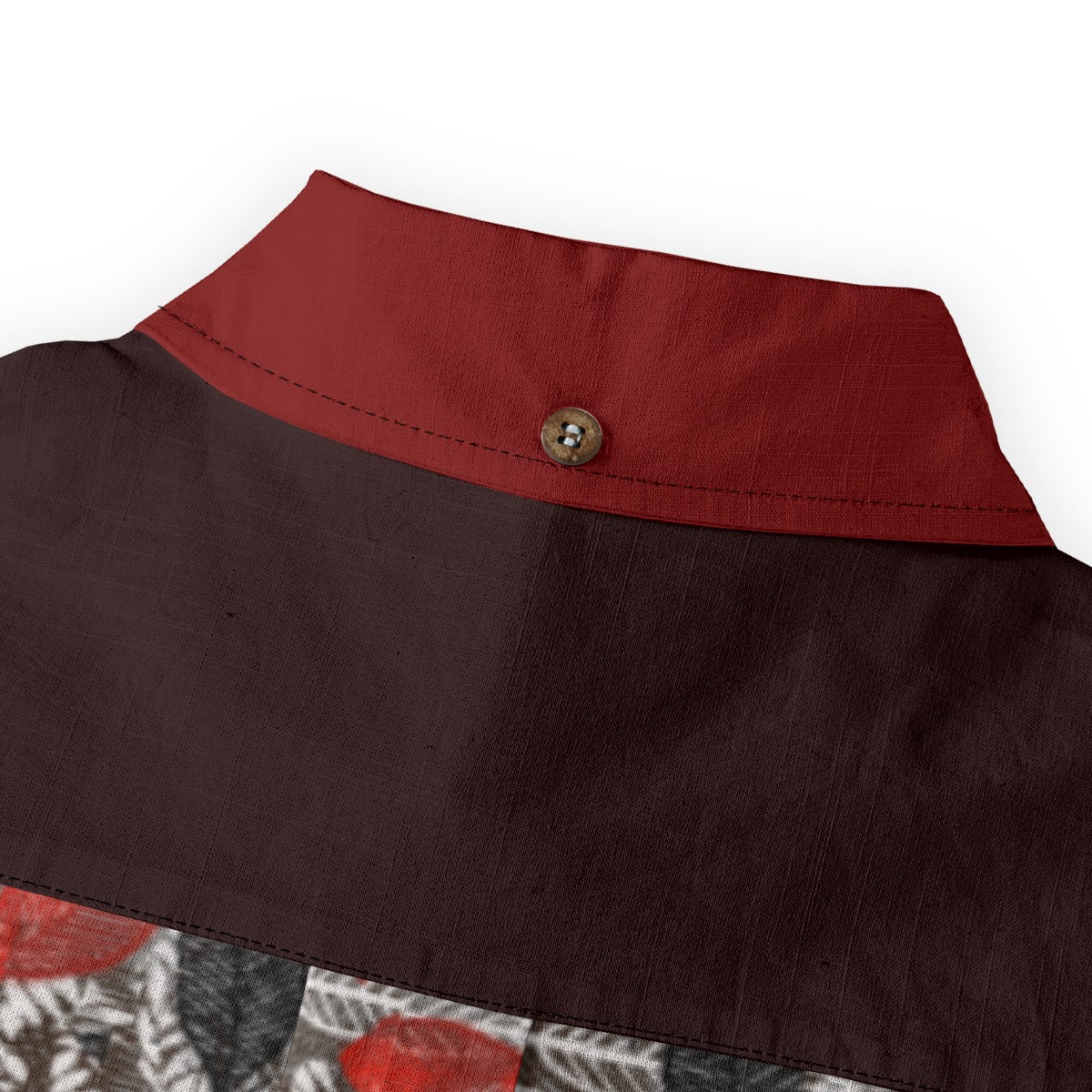 “Foliage Flush” Men's Casual Lapel Long Sleeve Shirt|125GSM Cotton