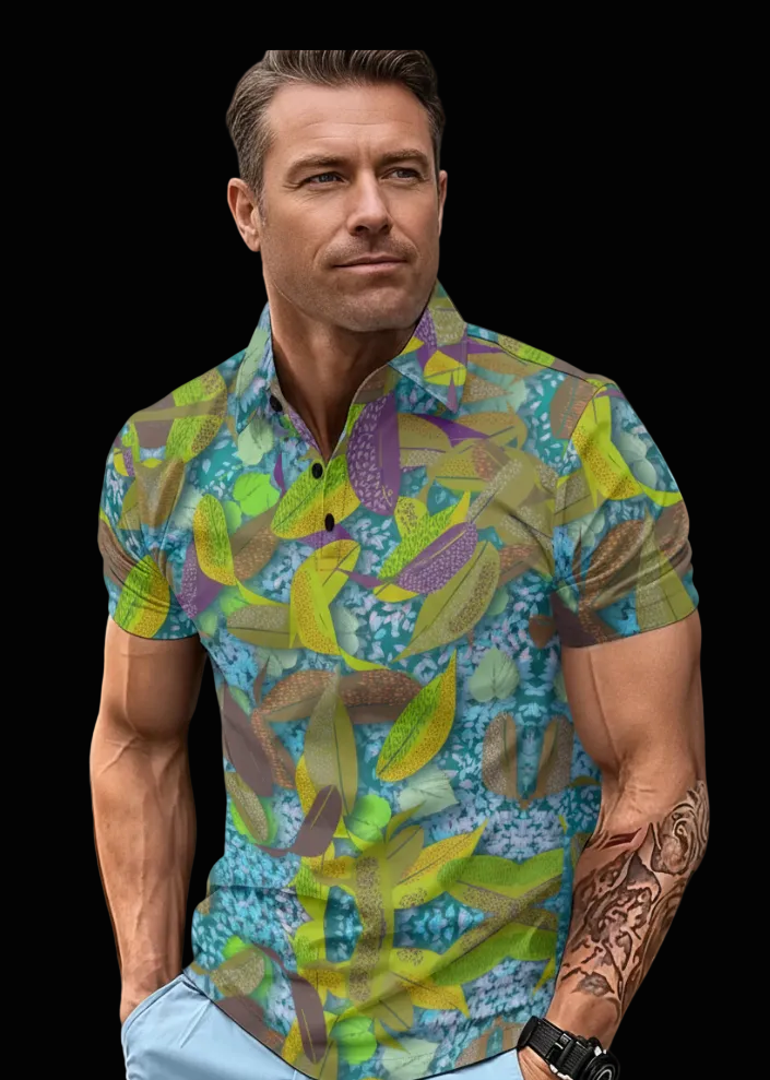“Leaf Fall”  Men's Polo Shirt