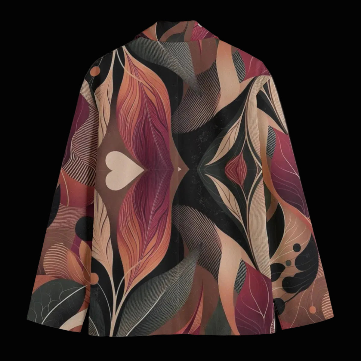 “Tangled Autumn” Men's Casual Flat Lapel Collar Blazer | 245GSM Cotton