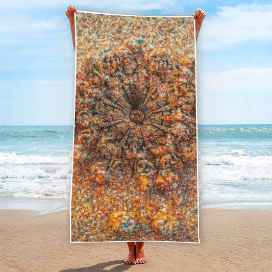 “Sand Crab” Rectangular Beach Towel