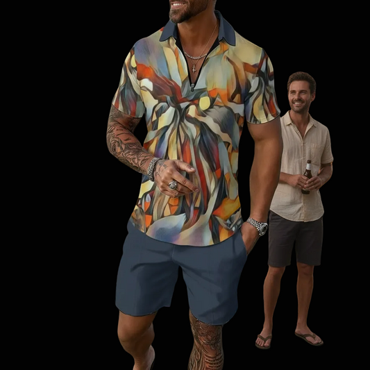 “Outback Hues” Men's Polo Sportswear Set
