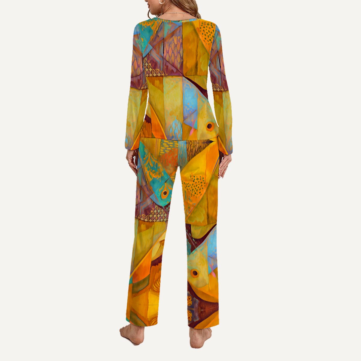 “Aqua Landscape” Women’s Loungewear Set