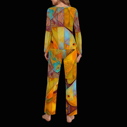 “Aqua Landscape” Women’s Loungewear Set