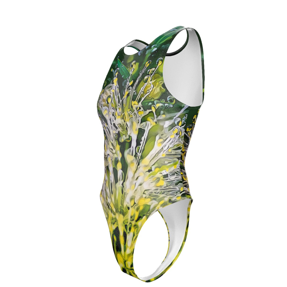 “White Bottlebrush” Women's Tank Bodysuit