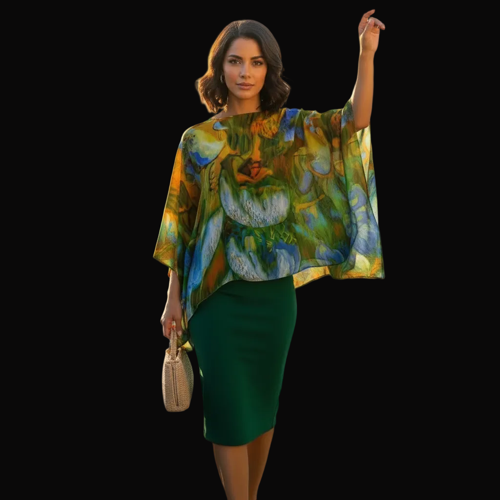 “Springbrook” Boho Patchwork Kimono Sleeve Top