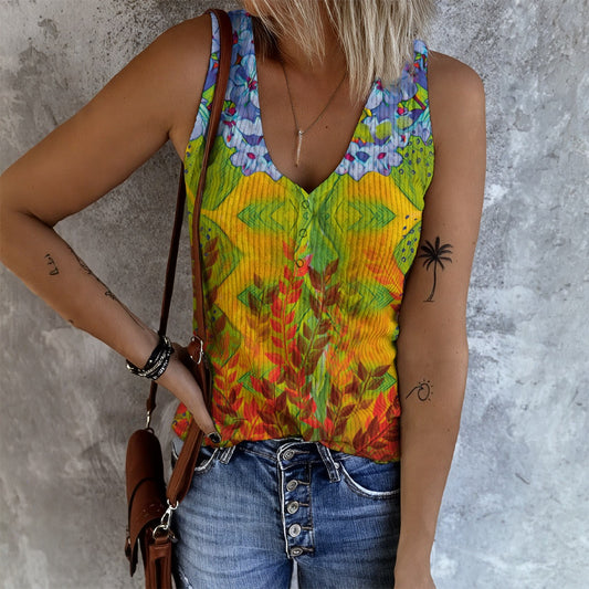 “Springtime” Women's Button Vest