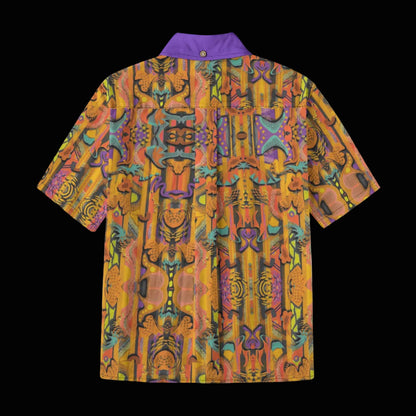 “Labyrinth” Mustard -Children's Shirt With Pocket | 125GSM Cotton