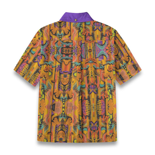 “Labyrinth” Mustard -Children's Shirt With Pocket | 125GSM Cotton