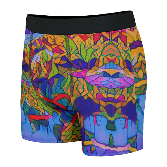 “Cerulean Spectrum” Men's Stretch Boxer Briefs