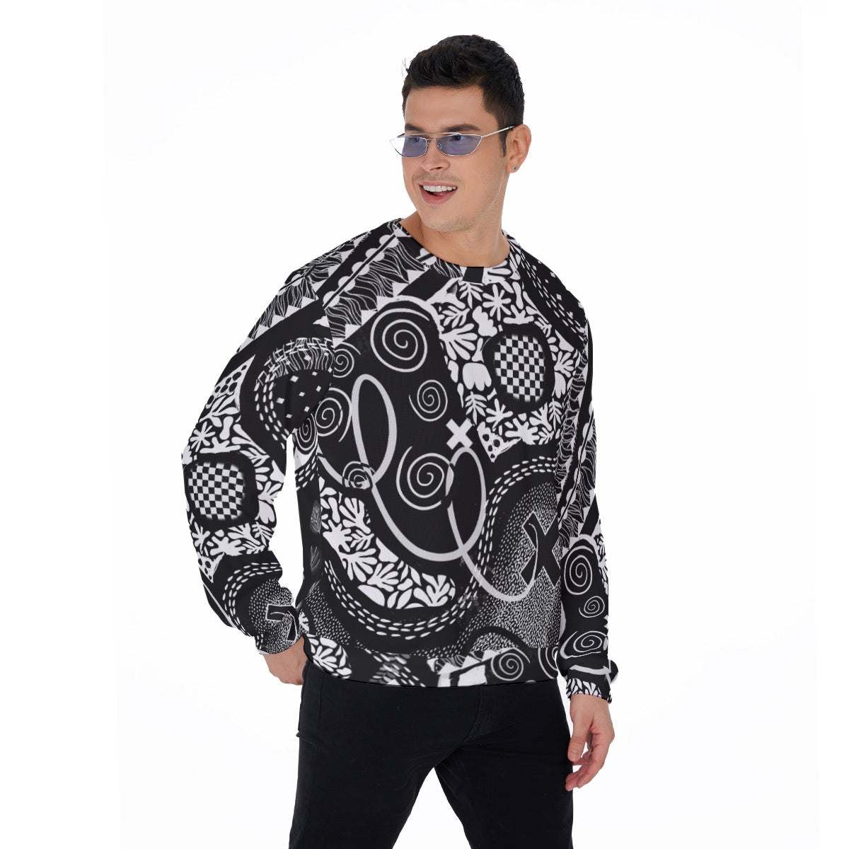 “Scribble” Men's Sweater