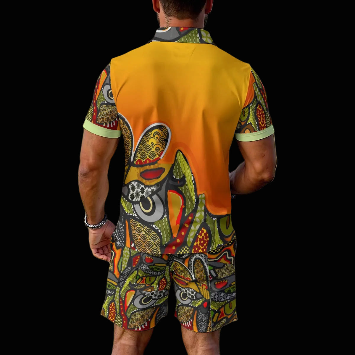 “Zedomina” Men's Polo Sportswear Set