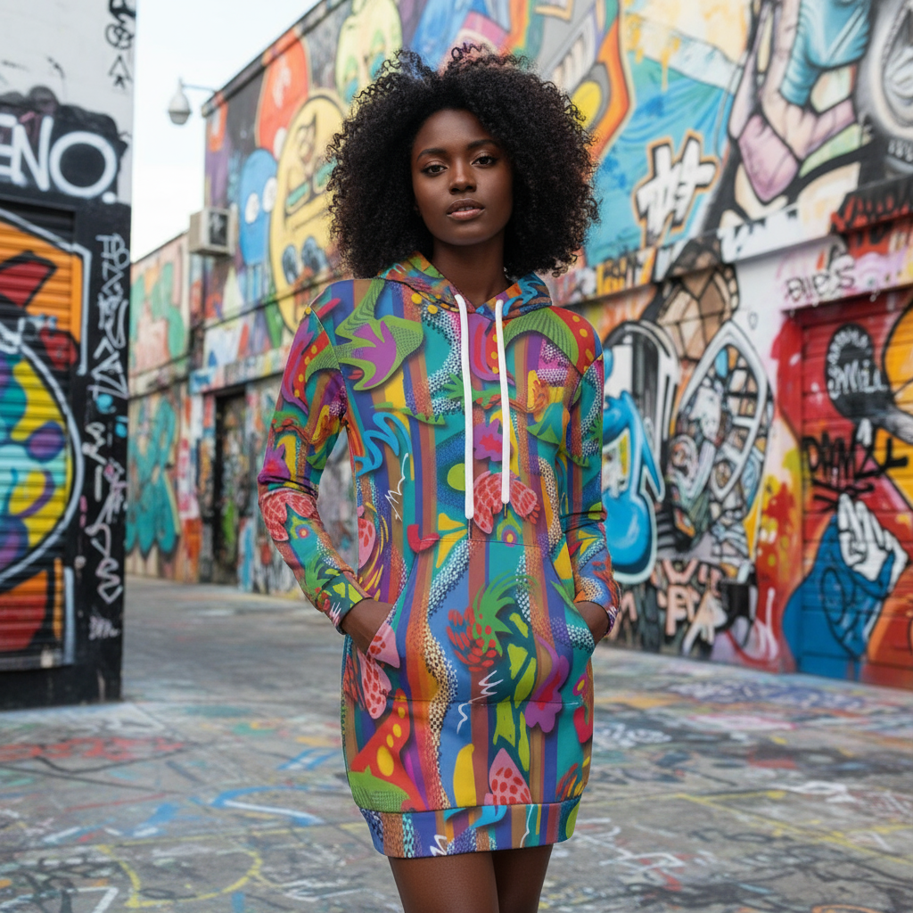 “Loud n Lovin it” Women's Heavy Fleece Long Hoodie