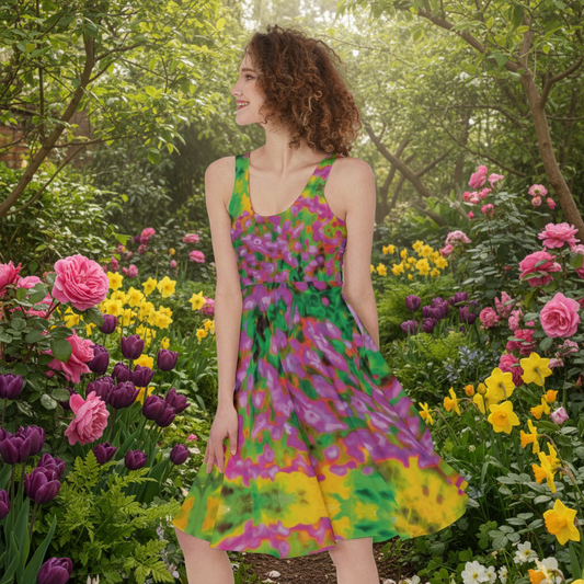 “Festival” Women's Sleeveless Dress