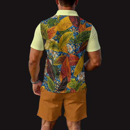 “Botanical Rhapsody” Men's Polo Sportswear Set