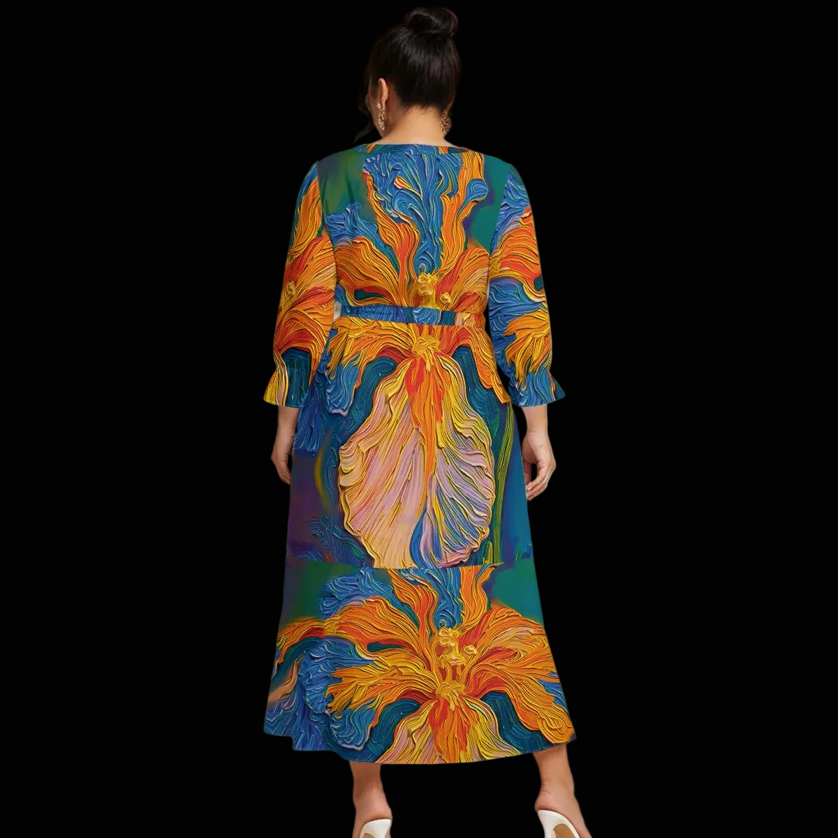 “Iris” Women’s Maxi Dress|Plus Size