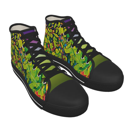 “Fern” Men's Black Sole Canvas Shoes