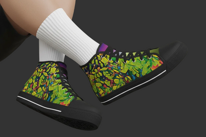 “Fern” Men's Black Sole Canvas Shoes