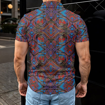 “Urban Mandala”Men's Polo Shirt
