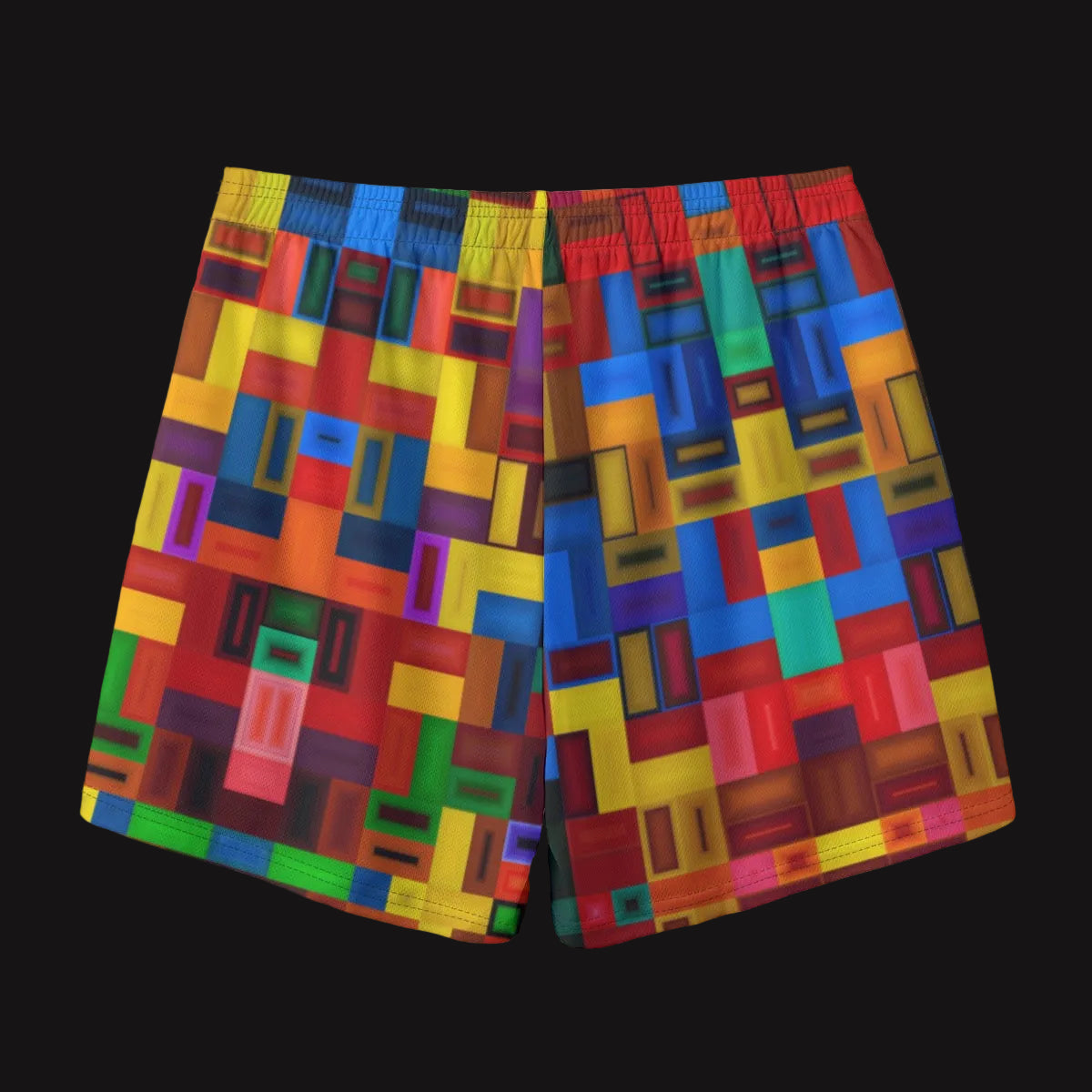 “Blocked” Men's Pocket Customizable Shorts