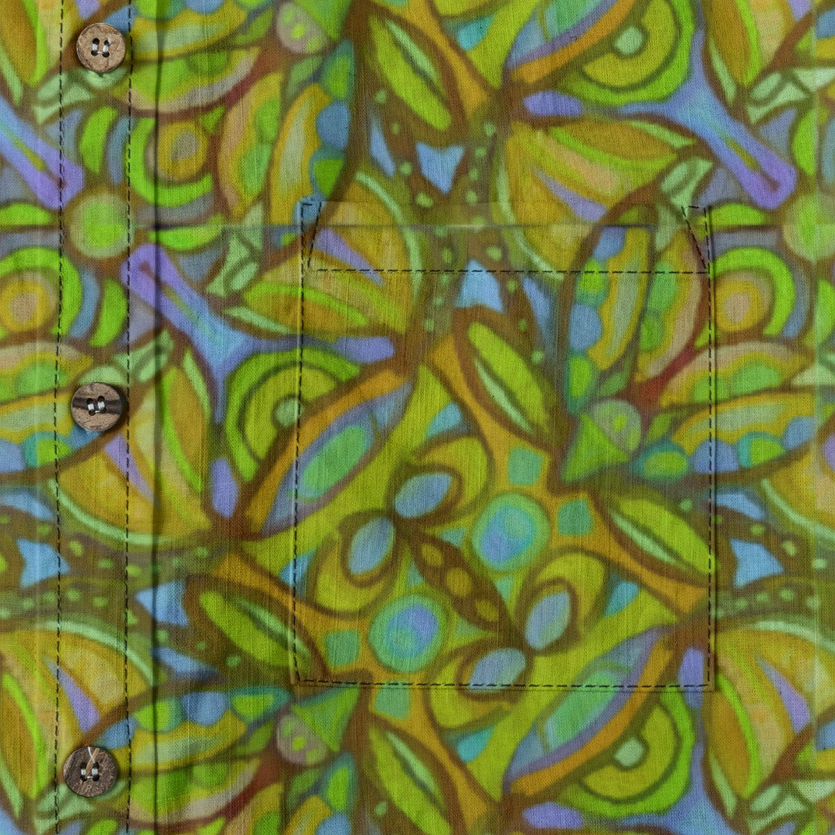 “Bloomfield Green” Men's Casual Lapel Long Sleeve Shirt|125GSM Cotton