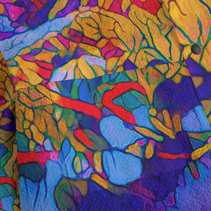 “Cerulean Spectrum” Men's Casual Lapel Jacket