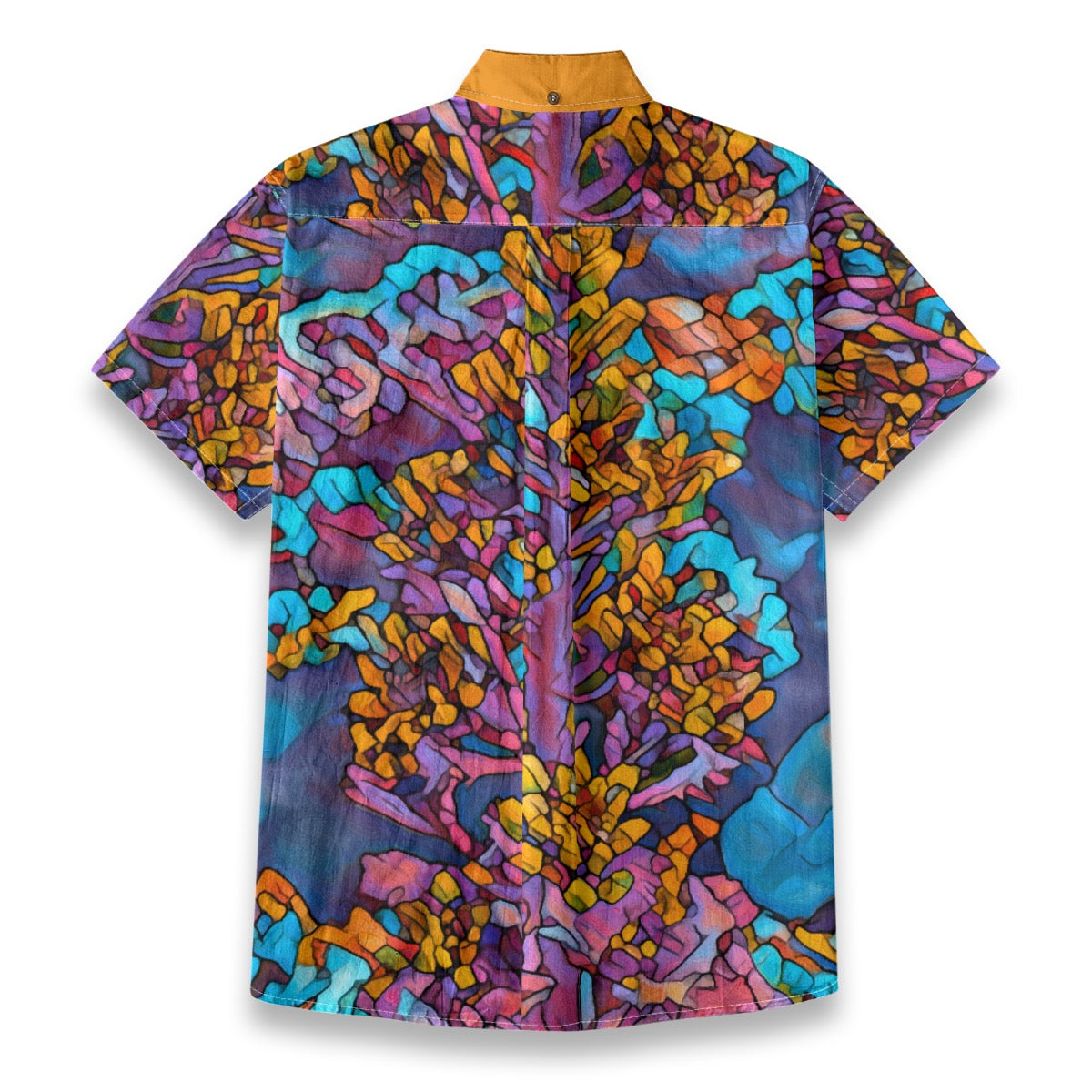 “Mosaic Pulse” Men's Breathable Cotton Shirt|125GSM