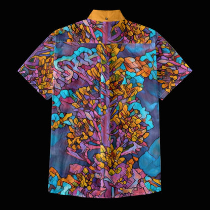 “Mosaic Pulse” Men's Breathable Cotton Shirt|125GSM