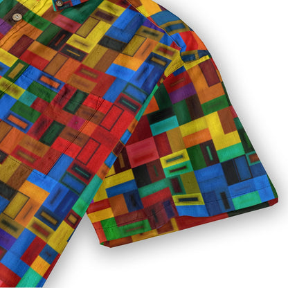 “Blocked” Men's Breathable Cotton Shirt|125GSM