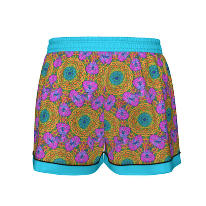 “Matrix” Women's Imitation Silk Pajama Set With Short Sleeve