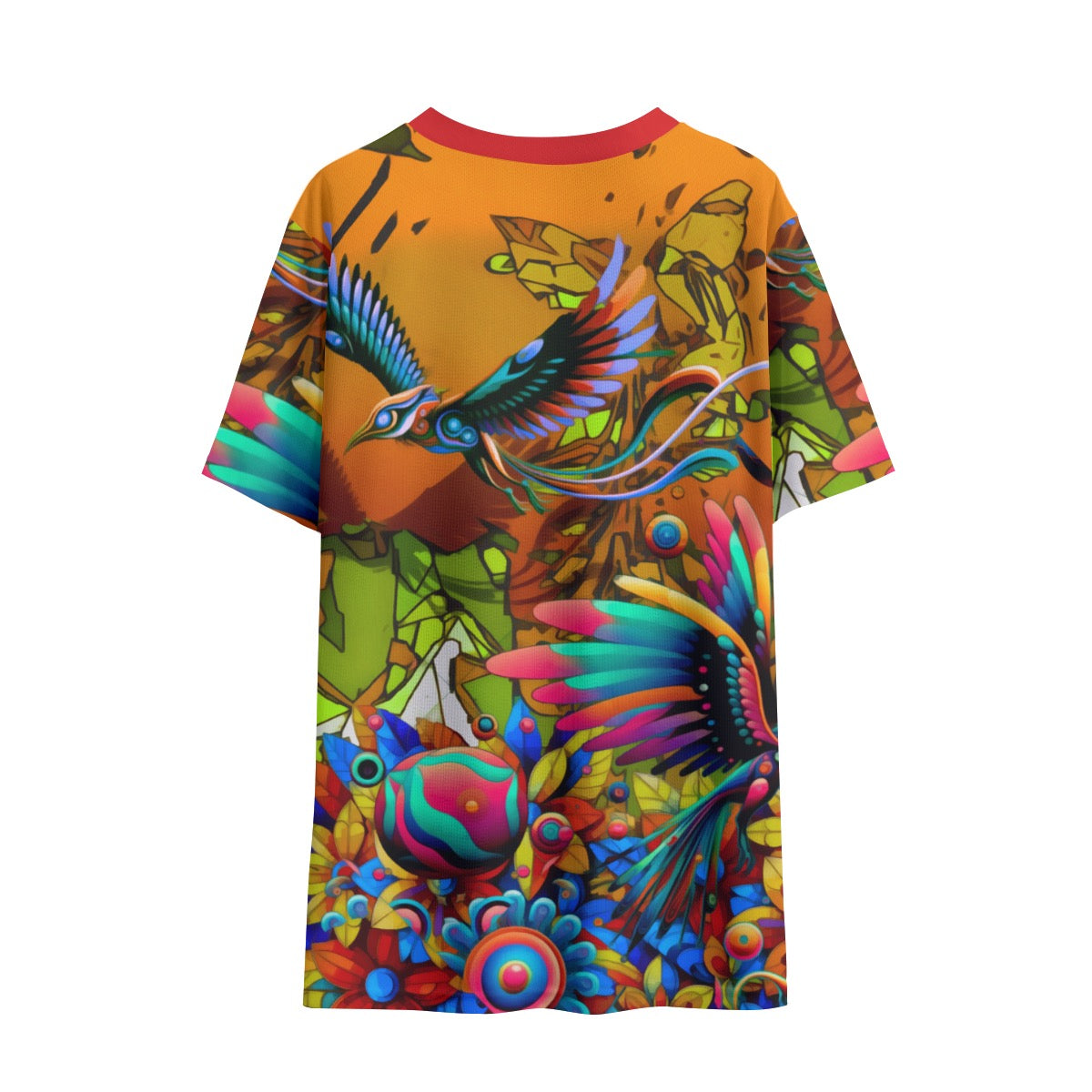 “The Delightful Garden” - Yellow Children's Round Neck T-Shirt|145GSM Birdseye