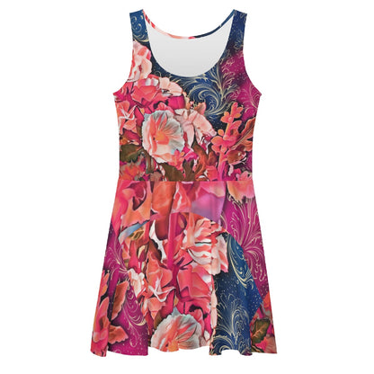 “Celestial Bloom” Women's Sleeveless Dress