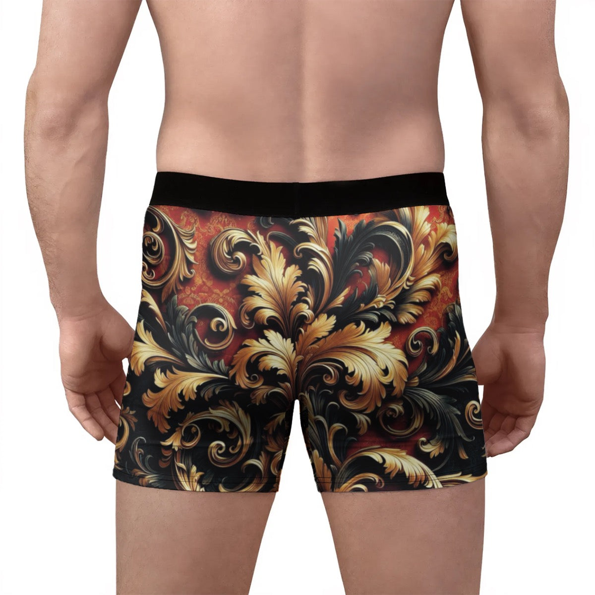 “Baroque” Men's Stretch Boxer Briefs