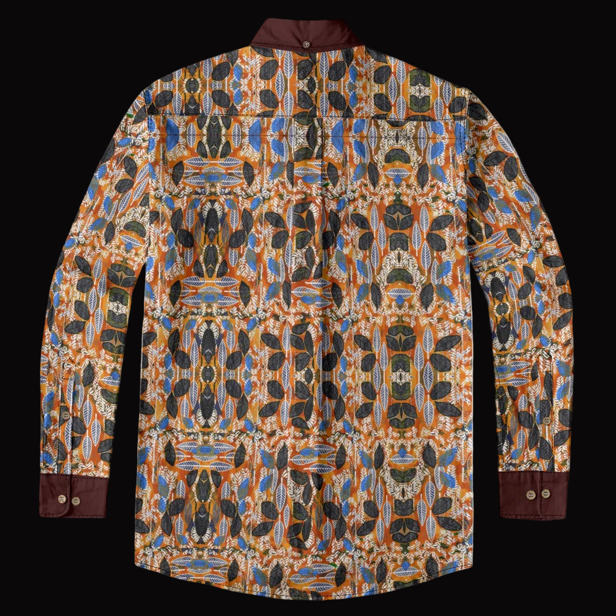 “Brambled” Men's Casual Lapel Long Sleeve Shirt|125GSM Cotton