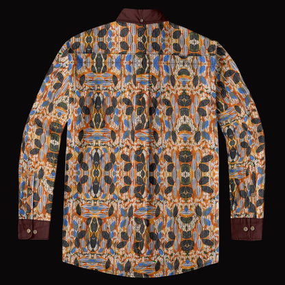 “Brambled” Men's Casual Lapel Long Sleeve Shirt|125GSM Cotton