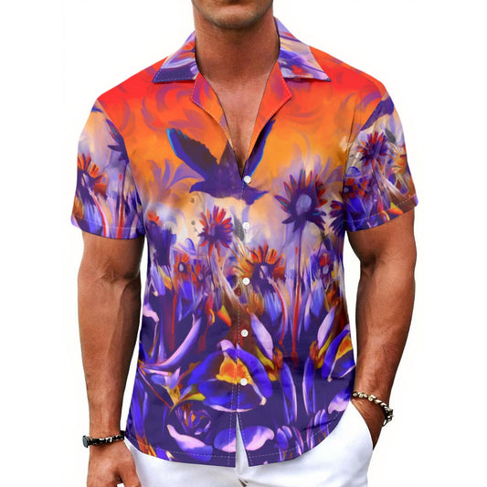 “Sunset Flight” Men's Hawaiian Shirt