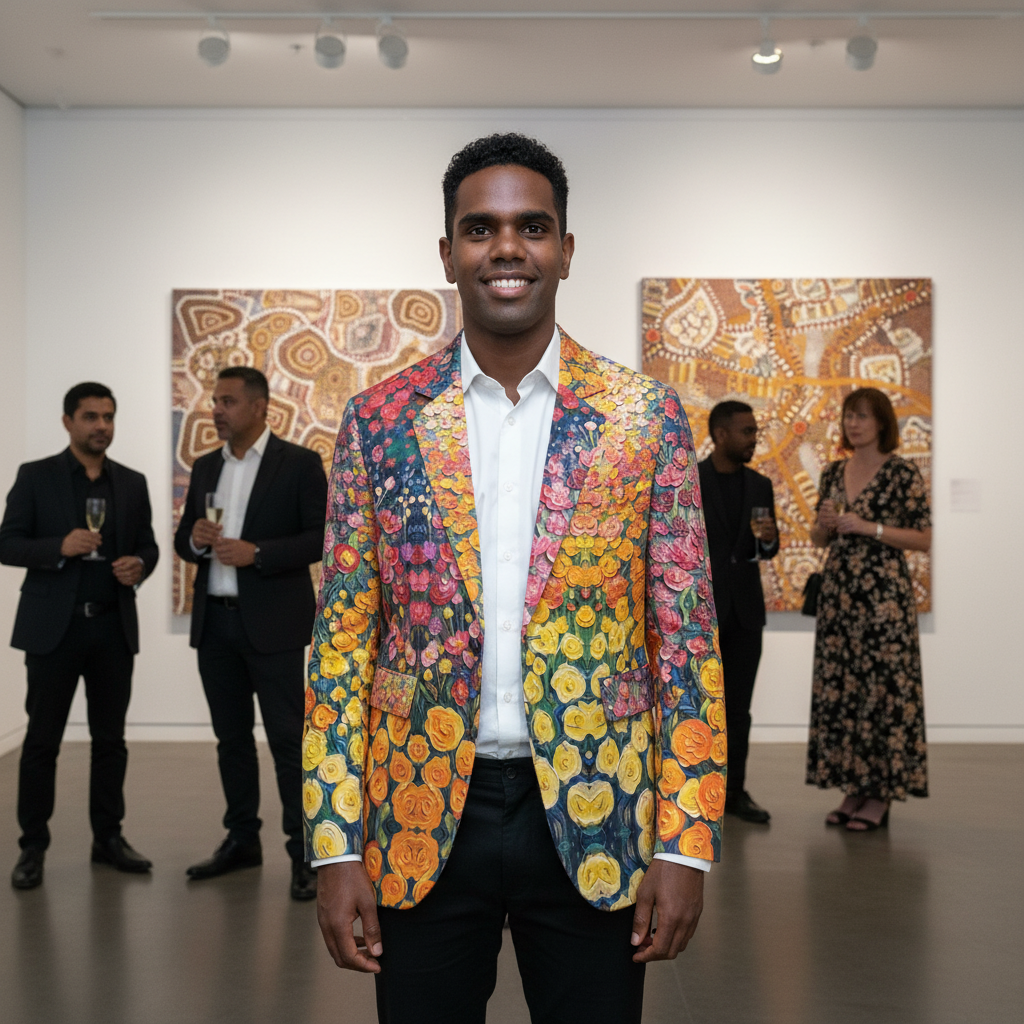 “Floriana” Casual Flat Lapel Collar Blazer | 245GSM Cotton