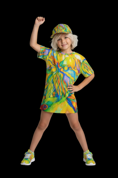 “Iridescence” Children's Round Neck T-Shirt|145GSM Birdseye
