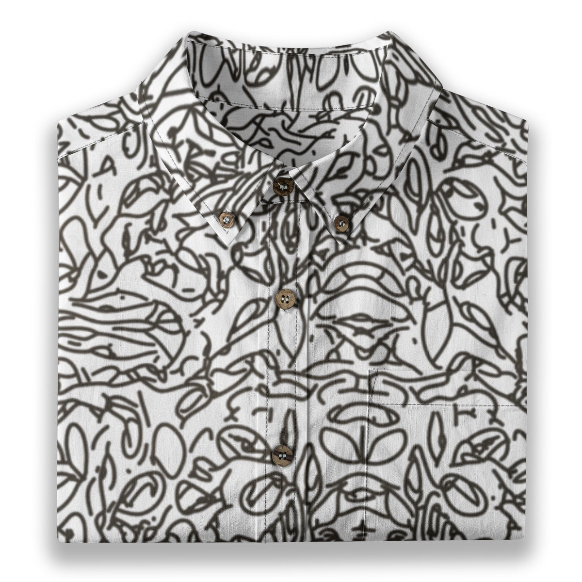 “Doodler” Men's Breathable Cotton Shirt|125GSM