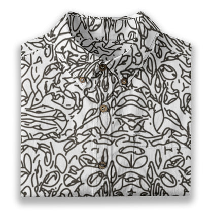 “Doodler” Men's Breathable Cotton Shirt|125GSM